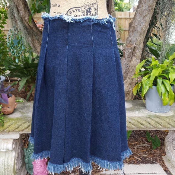 marques almeida denim skirt